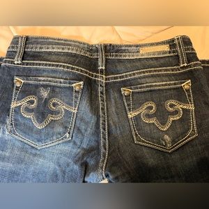 Express Rerock Size 8 Boot Cut Jeans